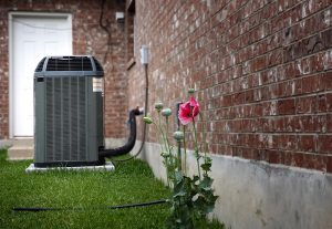 AC unit outside a home